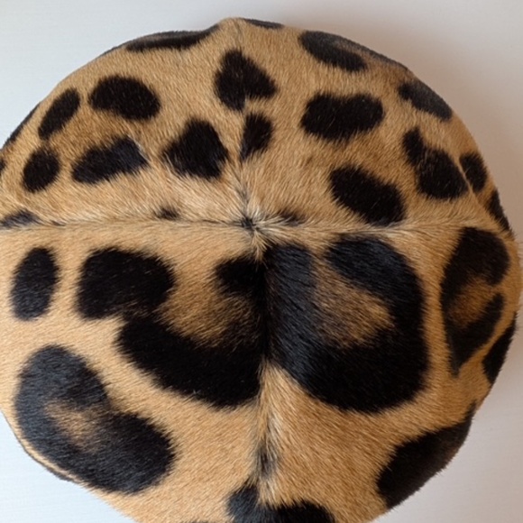 Vintage Leopard Print Hat and collar scarf 1940s 1950s BONWITT TELLER - Picture 3 of 14